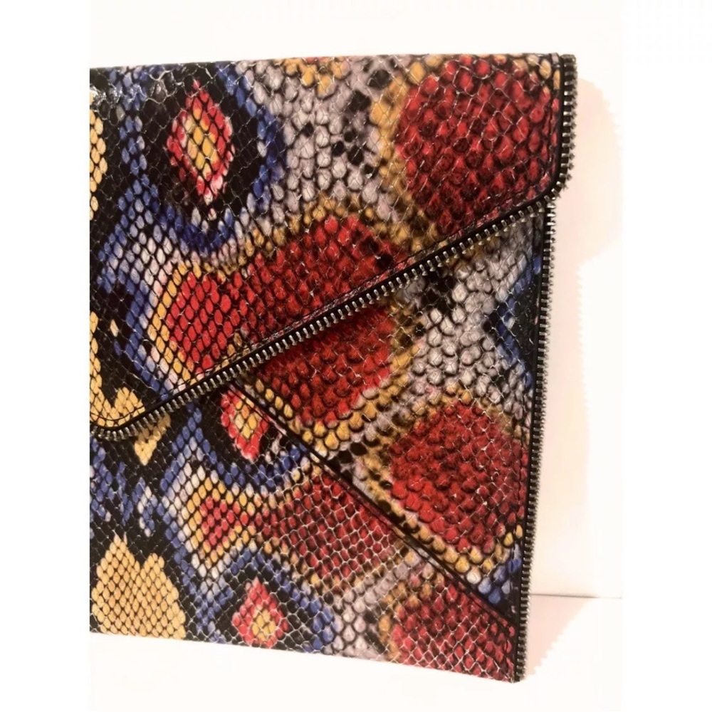 Rebecca Minkoff Leo Multi Colored Python Leather … - image 3